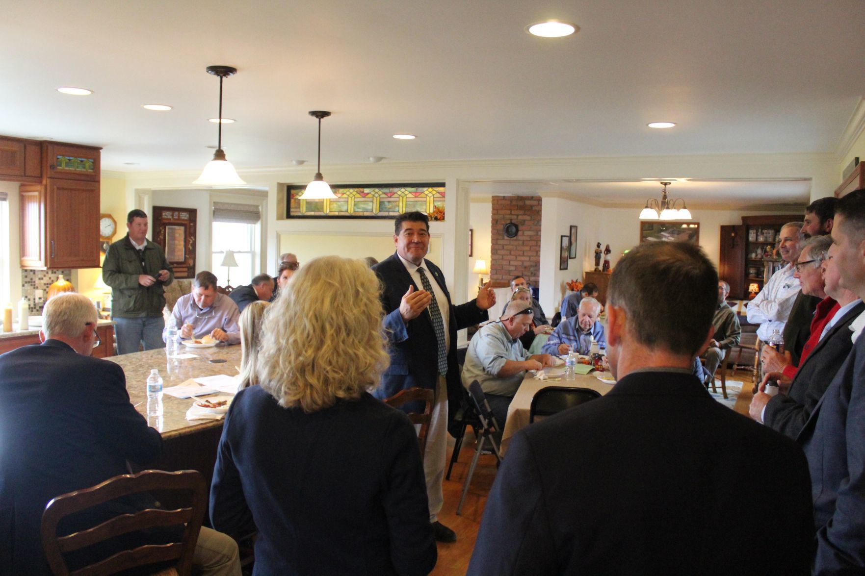 Around a farmer’s table; government officials gather to talk ag, energy